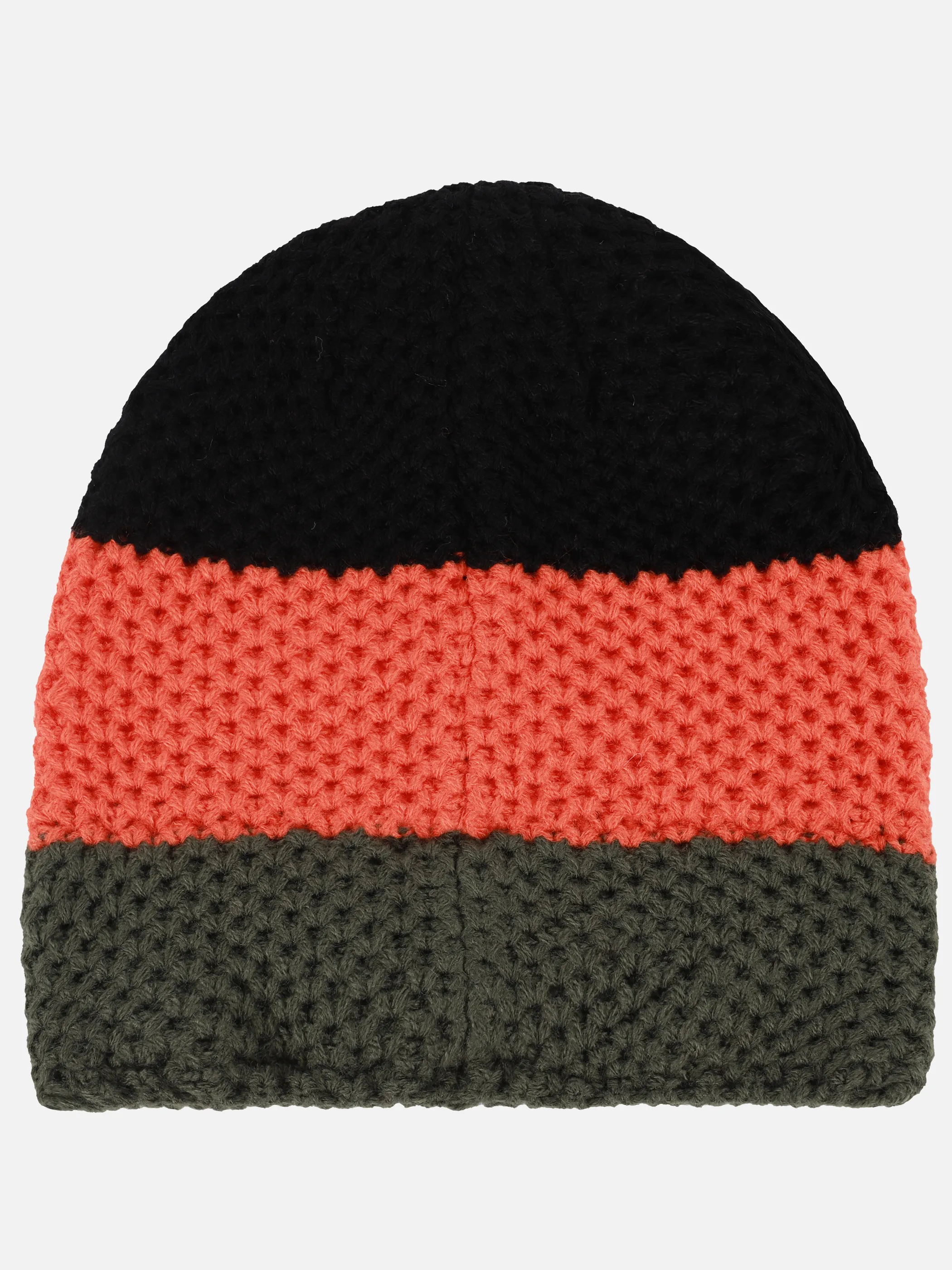 Grinario Sports KJ-Beanie gefüttert, m. Blockstreifen Oliv 899573 KHAK/OR/SW 2
